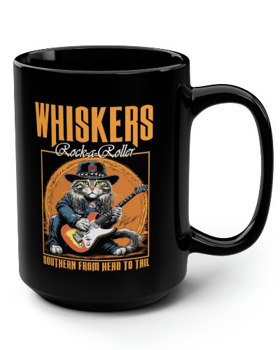 Whiskers Rock-a-Roller: Southern From Head to Tail coffee mug